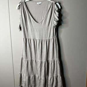 Max Studio Light Brown Midi Dress